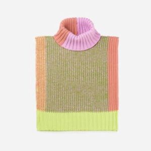 Verloop Static Swatch Knit Dickie in Lime Lilac - Like New